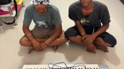 Polsek Mandau Tangkap Dua Orang Maling Rumah Dijalan Rangau