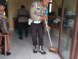 POLSEK PANIPAHAN WUJUDKAN LINGKUNGAN KERJA ASRI, TINGKATKAN SEMANGAT PELAYANAN UNTUK MASYARAKAT