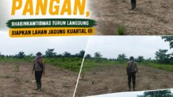 Dukung Swasembada Pangan,Bhabinkamtibmas Turun Langsung Siapkan Lahan Jagung Kuartal III