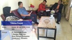 Kunjungan Kerja Team Awak Media Di Pangulu Narggar Bayu