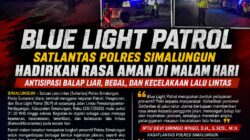 Blue Light Patrol Satlantas Polres Simalungun Hadirkan Rasa Aman di Malam Hari, Antisipasi Balap Liar, Begal, dan Kecelakaan Lalu Lintas