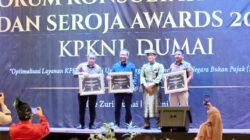 Raih Prestasi Bank BRI Cabang Duri Terima Penghargaan Dari KPNL Dumai
