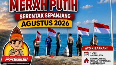 Polres Simalungun Ajak Masyarakat Kibarkan Merah Putih Serentak Sepanjang Agustus 2026