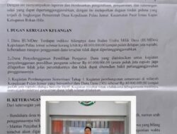 Korupsi Anggaran Desa Ratusan Juta: Eks Pj Penghulu Pulau Jemur Bakal Diperiksa Kejari Rohil