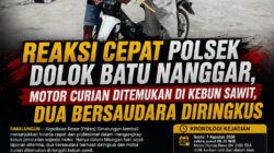 Reaksi Cepat Polsek Dolok Batu Nanggar, Motor Curian Ditemukan di Kebun Sawit, Dua Bersaudara Diringkus