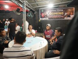 Sambut HUT RI Kelurahan Talang Mandi Gelar Turnamen Domino