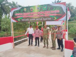 Wakili Kapolres Simalungun Kapolsek Gunung Malela Hadiri Peresmian Jembatan Garuda: Komitmen Polri Mendukung Pembangunan Infrastruktur Nasional