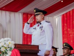 Camat Mandau Bertindak Sebagai Inspektur Upacara HUT RI Ke 81 Tahun