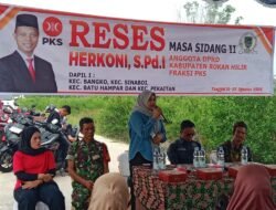 Reses Masa Sidang II DPRD Rohil, Herkoni Imbau Warga Waspada Penyakit hingga Narkoba