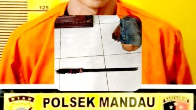 Pakai Samurai Ancam Orang Tuanya Ditangkap Polsek Mandau