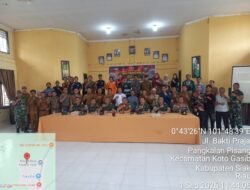 Tim Penyuluhan Karhutla Mabes TNI Berikan Edukasi kepada Masyarakat Koto Gasib