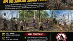 Bhabinkamtibmas Polsek Dolok Silau Cek Titik Hotspot di Nagori Dolok Mariah, Api Ditemukan Sudah Padam