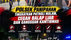 Polsek Panipahan Tingkatkan Patroli Malam, Cegah Balap Liar dan Gangguan Kamtibmas