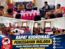 Rapat Koordinasi Pencegahan Malaria, Polsek Panipahan Dorong Sinergitas dan Kepedulian Masyarakat