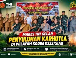 Karhutla Jadi Perhatian, Tim Mabes TNI Perkuat Edukasi dan Sinergi di Wilayah Kodim 0322/Siak.