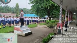 Police Go to School, Polsek Silou Kahean Beri Edukasi Lalu Lintas dan Bahaya Narkoba ke Siswa SMP Negeri 1