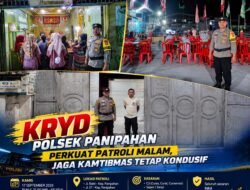 KRYD Polsek Panipahan Perkuat Patroli Malam, Jaga Kamtibmas Tetap Kondusif