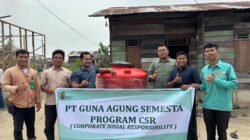 PT. GAS Serahkan Sembako dan Polytank Khusus Untuk Warga Sakai di Dusun Takolu Kampung Kandis