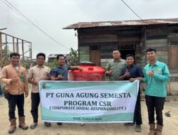 PT. GAS Serahkan Sembako dan Polytank Khusus Untuk Warga Sakai di Dusun Takolu Kampung Kandis