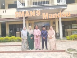 Bentuk Pemimpin Visioner SMA Negeri 9 Mandau Gelar LDKS Gandeng TNI