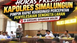 Kapolres Simalungun Pimpin Rakor Percepatan Penyelesaian Sengketa Lahan Sidallogan, Hasilkan Kesepakatan Damai Lewat Mekanisme GTRA