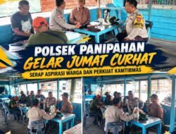 POLSEK PANIPAHAN GELAR JUMAT CURHAT, SERAP ASPIRASI WARGA DAN PERKUAT KAMTIBMAS