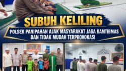 Subuh Keliling, Polsek Panipahan Ajak Masyarakat Jaga Kamtibmas dan Tidak Mudah Terprovokasi