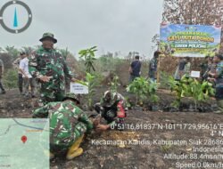 ‎Danramil Kandis Melalui Personil Koramil 05/ Pwk Kandis Melaksanakan Penanaman Bibit Pohon