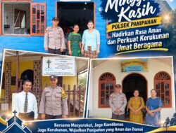 Minggu Kasih Polsek Panipahan, Hadirkan Rasa Aman dan Perkuat Kerukunan Umat Beragama