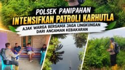 POLSEK PANIPAHAN INTENSIFKAN PATROLI KARHUTLA, AJAK WARGA BERSAMA JAGA LINGKUNGAN DARI ANCAMAN KEBAKARAN