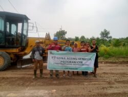 CSR, PT. GAS Bantu Perbaikan Jalan Warga Dusun Takolu Area Aek Loba Kampung Kandis