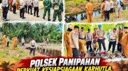 POLSEK PANIPAHAN PERKUAT KESIAPSIAGAAN KARHUTLA, SINERGI LINTAS INSTANSI HADAPI ANCAMAN KEBAKARAN HUTAN DAN LAHAN