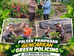POLSEK PANIPAHAN GENCARKAN GREEN POLICING, AJAK WARGA WUJUDKAN LINGKUNGAN HIJAU DAN LESTARI