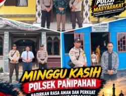 MINGGU KASIH POLSEK PANIPAHAN, HADIRKAN RASA AMAN DAN PERKUAT KERUKUNAN UMAT BERAGAMA