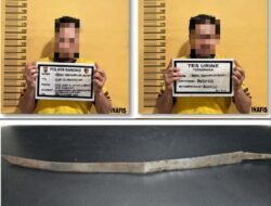 Polsek Bangko Tangkap Pelaku Penganiayaan Gunakan Samurai di Bagan Punak