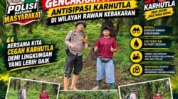 POLSEK PANIPAHAN GENCARKAN PATROLI ANTISIPASI KARHUTLA DI WILAYAH RAWAN KEBAKARAN