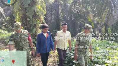 Babinsa Koramil Kandis Berpatroli Karhtula di Wilayah Kampung Sam Sam