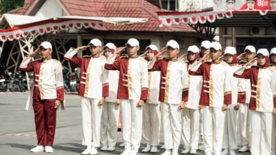 Kapolsek Mandau Hadiri Pembukaan Lomba PBB Tingkat Pelajar Hari Sumpah Pemuda